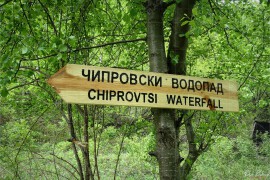 Една от указателните табели по пътеката към Чипровски водопад (DSC07606)