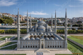 Парк „Мини Турция“ – макет на Синята джамия Султан Мехмет  (The Blue Mosque Sultanahmet) в Истанбул (DSC8631)