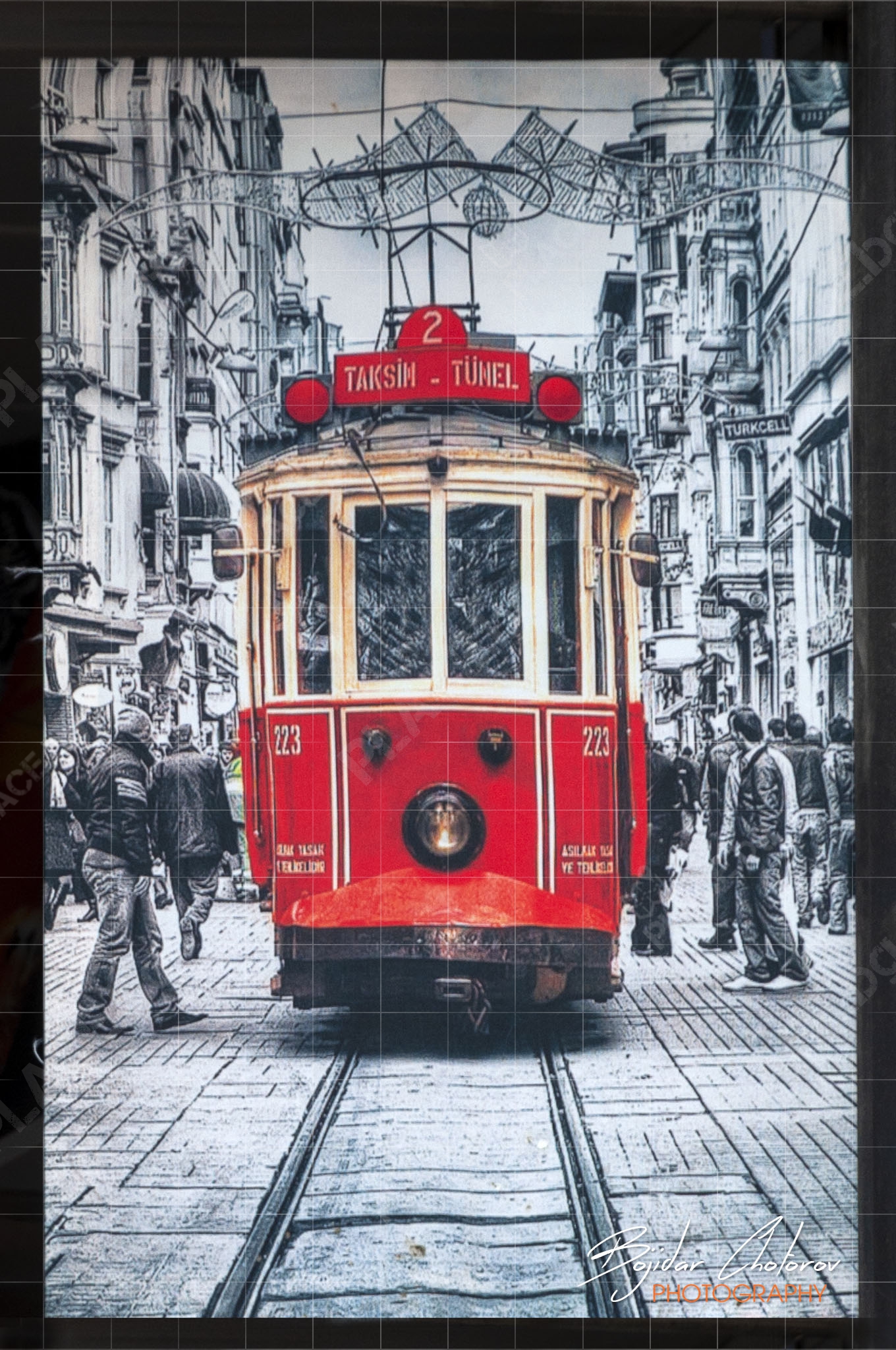 Като един от символите на Истанбул “Nostaljik tramvay” го има на много сувенирни постериDSC9511