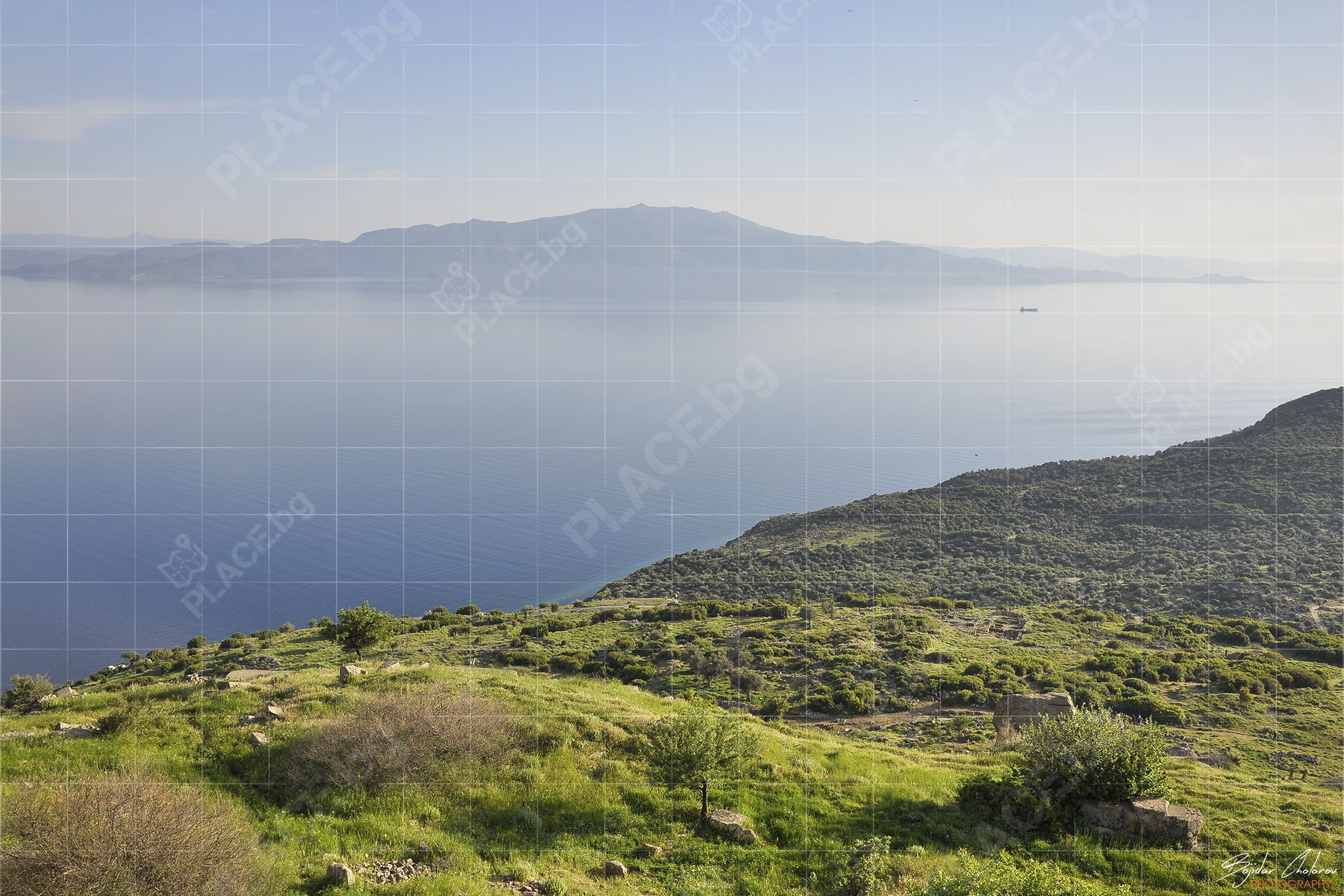 Впечатляваща гледка към Егейско море и остров Лесбос (DSC0829)