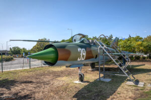 Изстребител МиГ-21 в Авиомузей Бургас