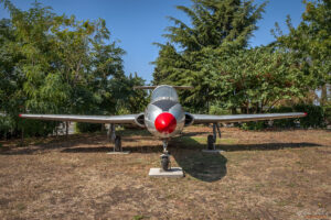 Учебно-тренировъчен самолет 64 L-29 с прякор “Delfin” в Авиомузей Бургас