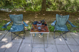 Basecamp на снимачния екип на тур "Безенги"