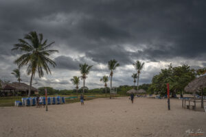 Карибско море, плаж "Rancho Luna" - бурята наближава