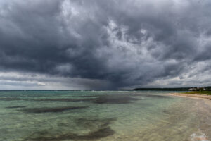 Карибско море, плаж "Rancho Luna" - бурята наближава