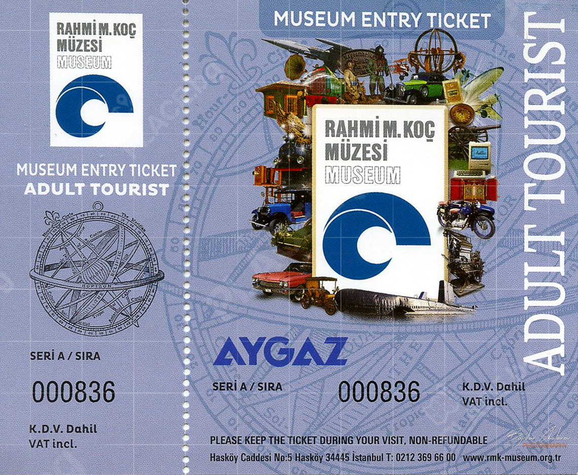 Входен билет за Rahmi М. Koç Musesi (ticket)