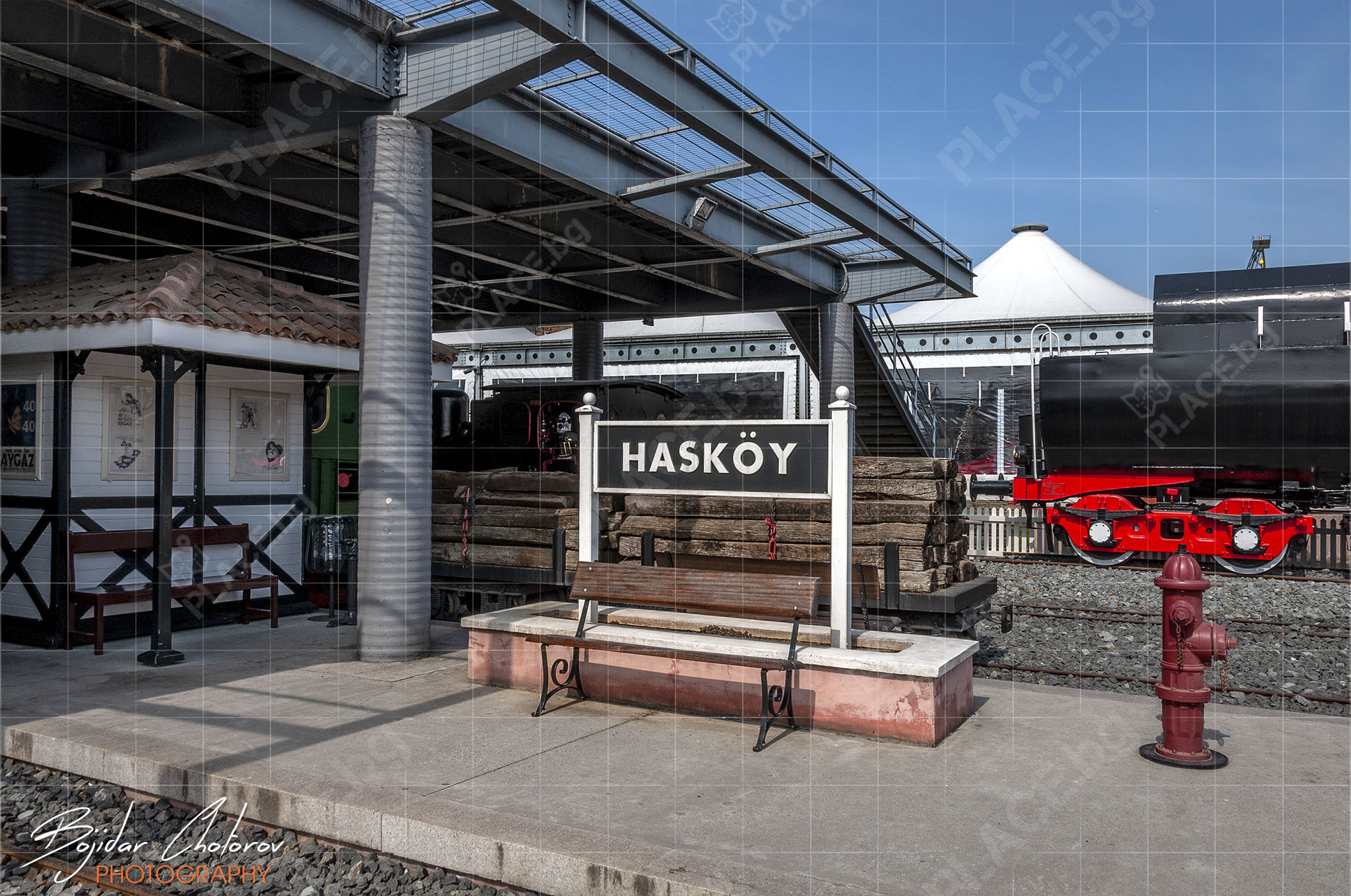 Реставрираната ЖП гара Hasköy в рамките на музея (DSC8516)