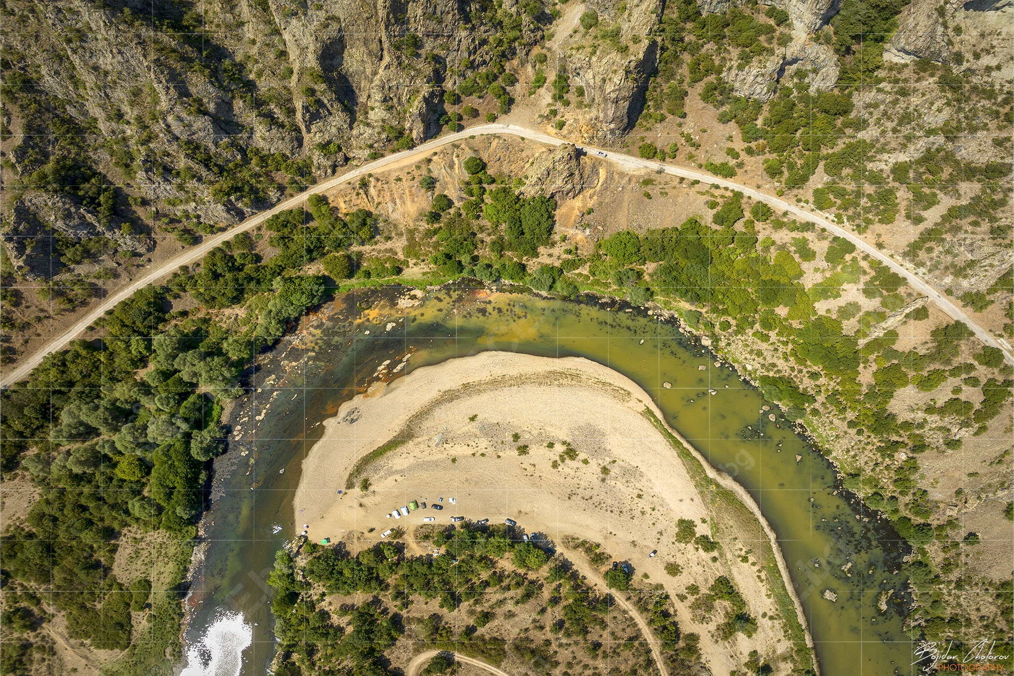 Дъното на кратера и меандърът на Арда (DJI_0382)